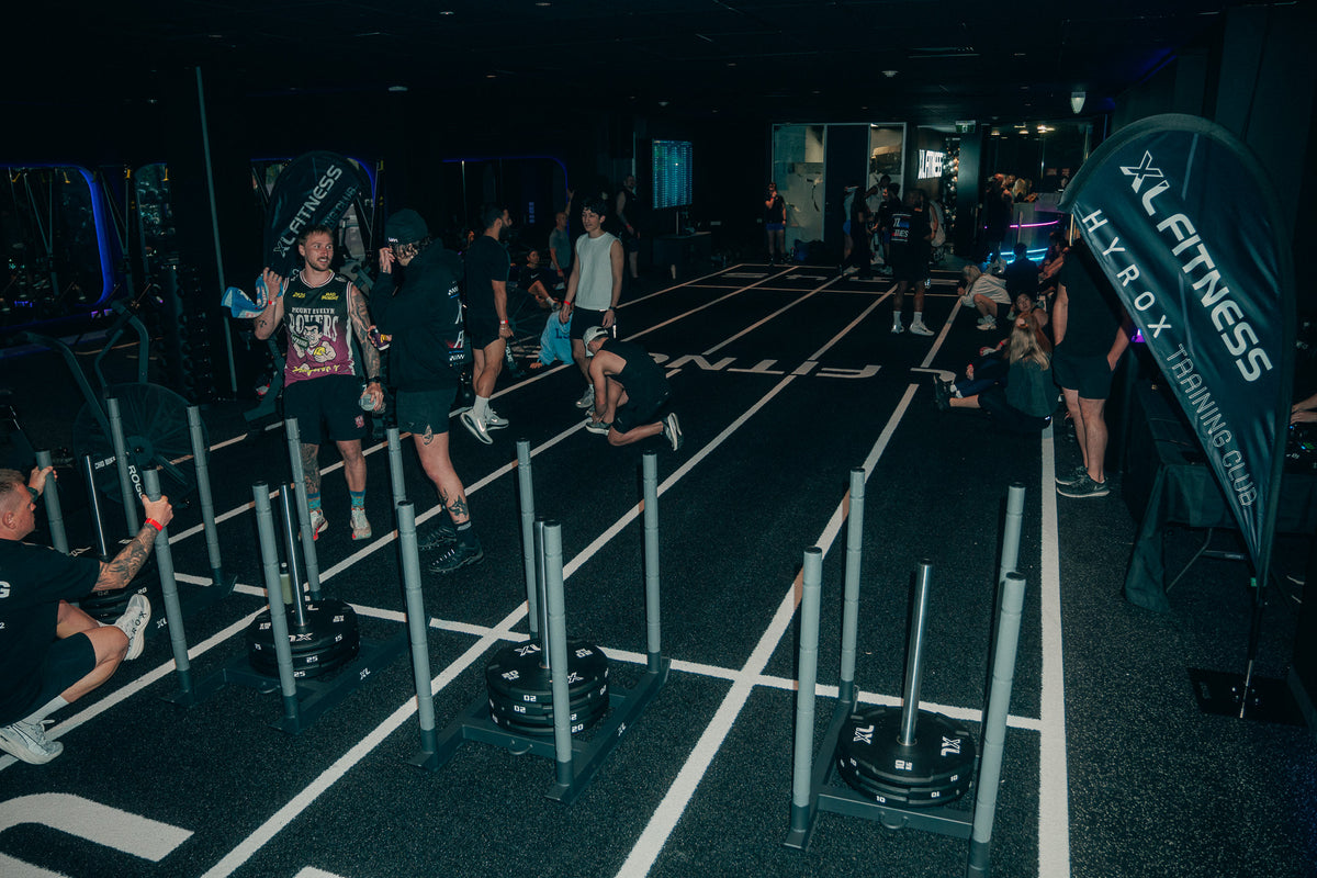 Sled lanes and members at the XL Fitness Hybrid Training Space